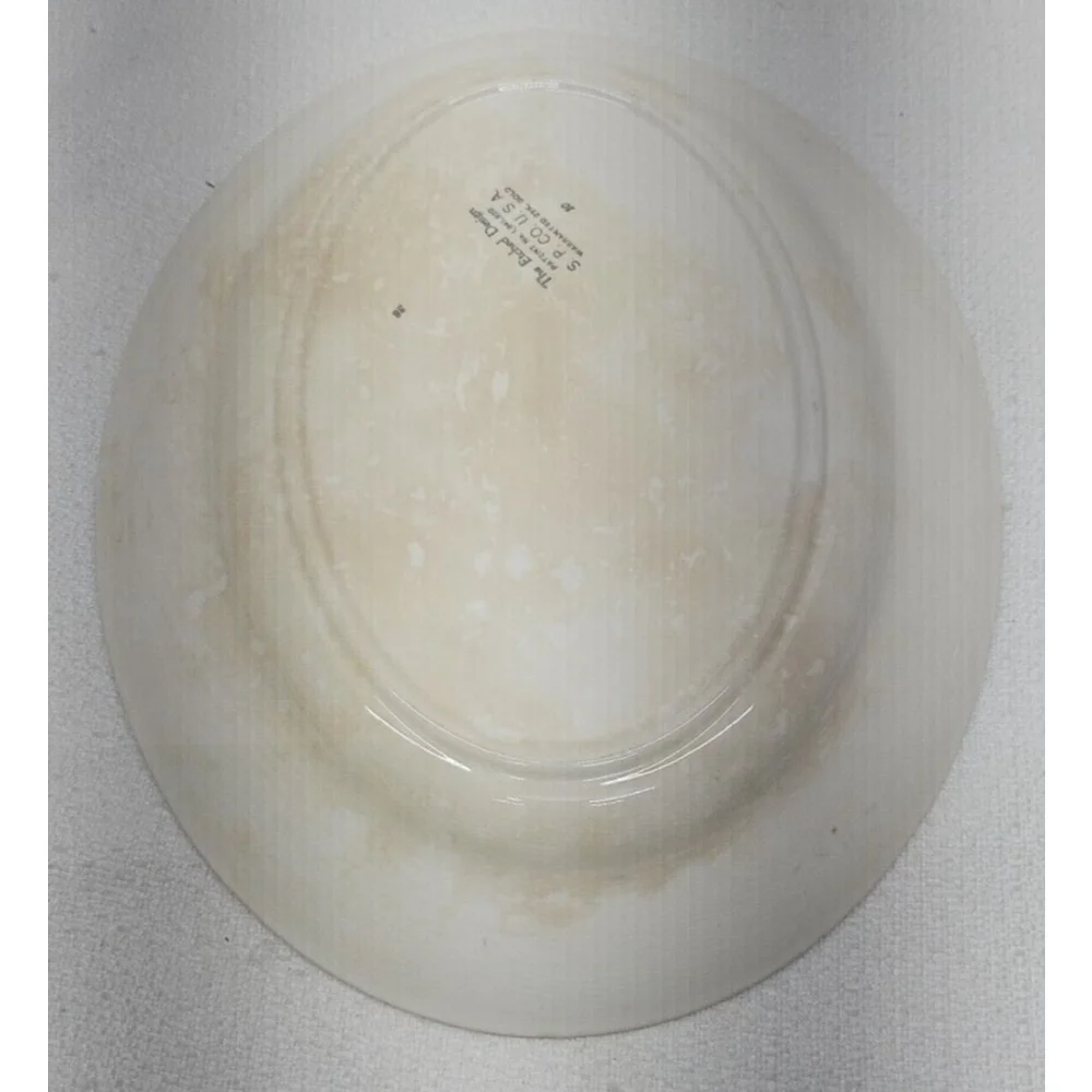 Vintage 22K Gold Rare Oval Serving Dish The Etched Design Sebring Pottery USA - Picture 8 of 16